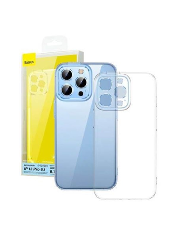 Baseus Phone Case  Crystal For Iphone 13 Pro  Transparent  With All-tempered-glass Screen Protector And Cleaning Kit