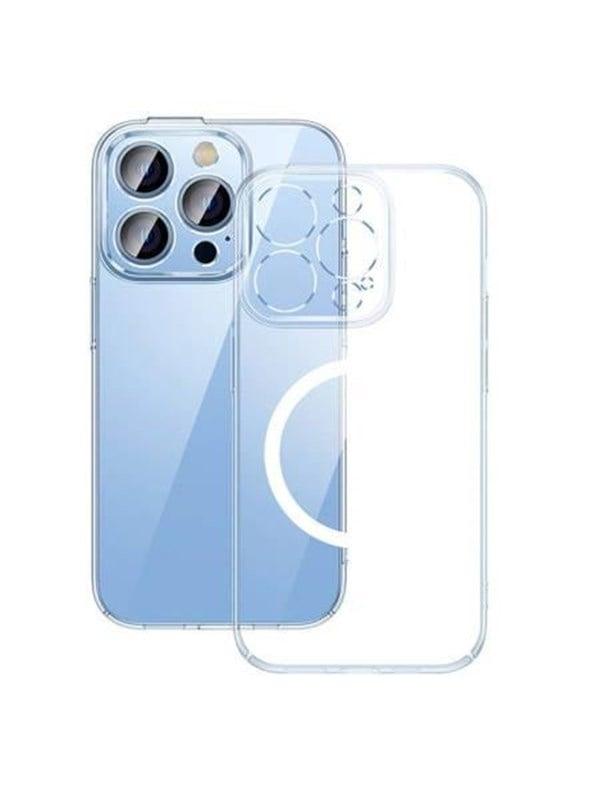 Baseus Crystal Transparent Magnetic Case And Crystal Transparent Magnetic Case And Tempered Glass Set For Iphone 14 Pro Max