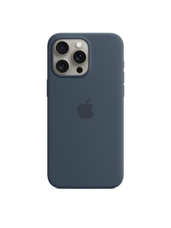 Apple Iphone 15 Pro Max Silicone Case With Magsafe Storm Blue