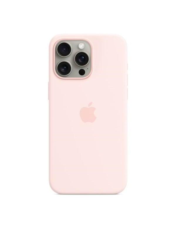 Apple Iphone 15 Pro Max Silicone Case With Magsafe Light Pink