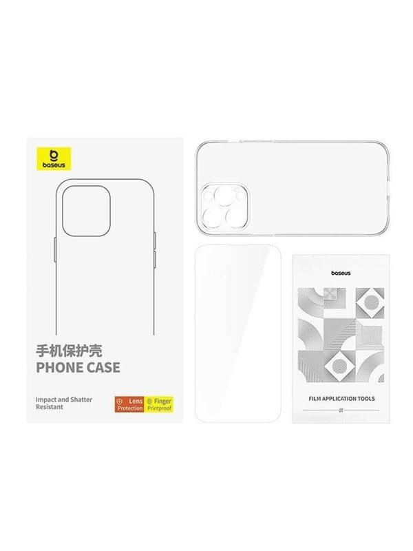 Baseus Clear Case  Iphone 14 Pro   Tempered Glass
