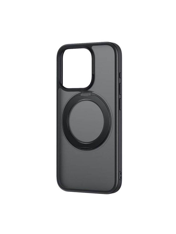 Baseus Skyring Magnetic Case With Stand For   13 Pro   Tempered Glass And Cleaning Kit  Black