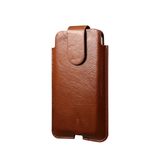 Huawei Mate 30 Pro Mont Blanc ægte Læder Bælte Sleeve Brun