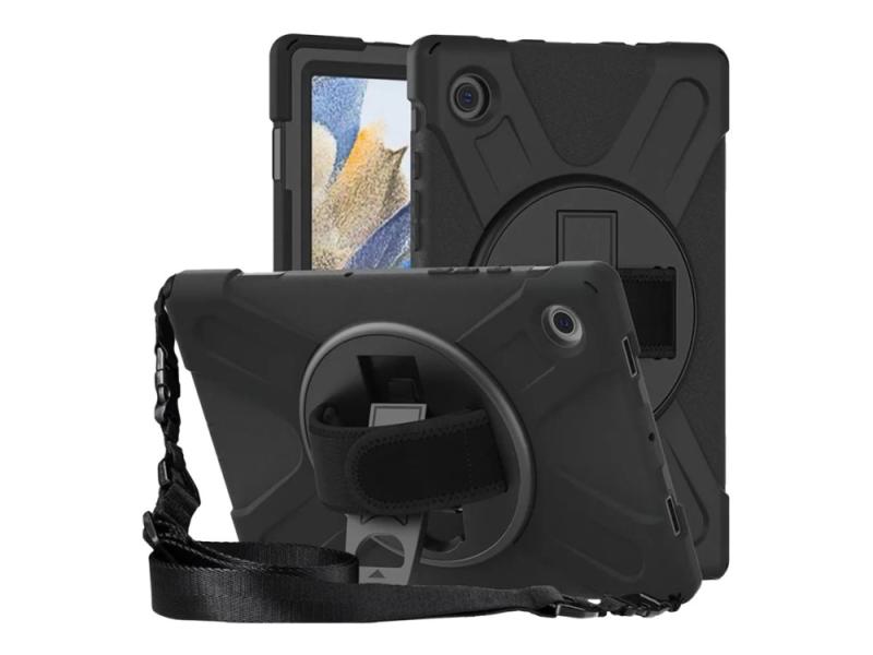 Estuff Chicago Bagsidecover Til Tablet Med Skærmbeskytter Silicone  Polykarbonat Sort 10    For Samsung Galaxy Tab A8