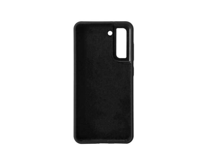 Estuff Bagsidecover Til Mobiltelefon Silicone Sort For Samsung Galaxy S21   5g