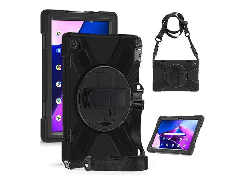 Estuff Austin Bagsidecover Til Tablet Silicone  Polykarbonat Sort For Lenovo Tab M10  3rd Gen