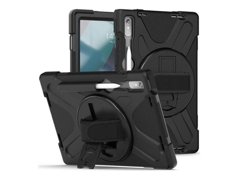 Estuff Austin Bagsidecover Til Tablet Silicone  Polykarbonat Sort For Lenovo Tab P11 Pro  2nd Gen