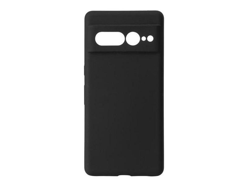 Estuff Madrid Bagsidecover Til Mobiltelefon Silk-touch Silicone Sort For Google Pixel   Pro