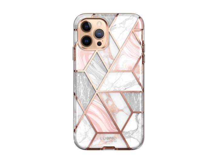 -blason Cosmo Iphone2020-   - - -marble  Cover  Apple  Iphone 12 Max     2020  17         Lyserød