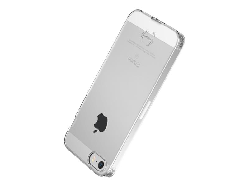 Itskins Nano   Gel Zero Gel Bagsidecover Til Mobiltelefon Termoplastisk Polyuretan  Tpu  Impacthane Gennemsigtig For Apple Iphone    5s