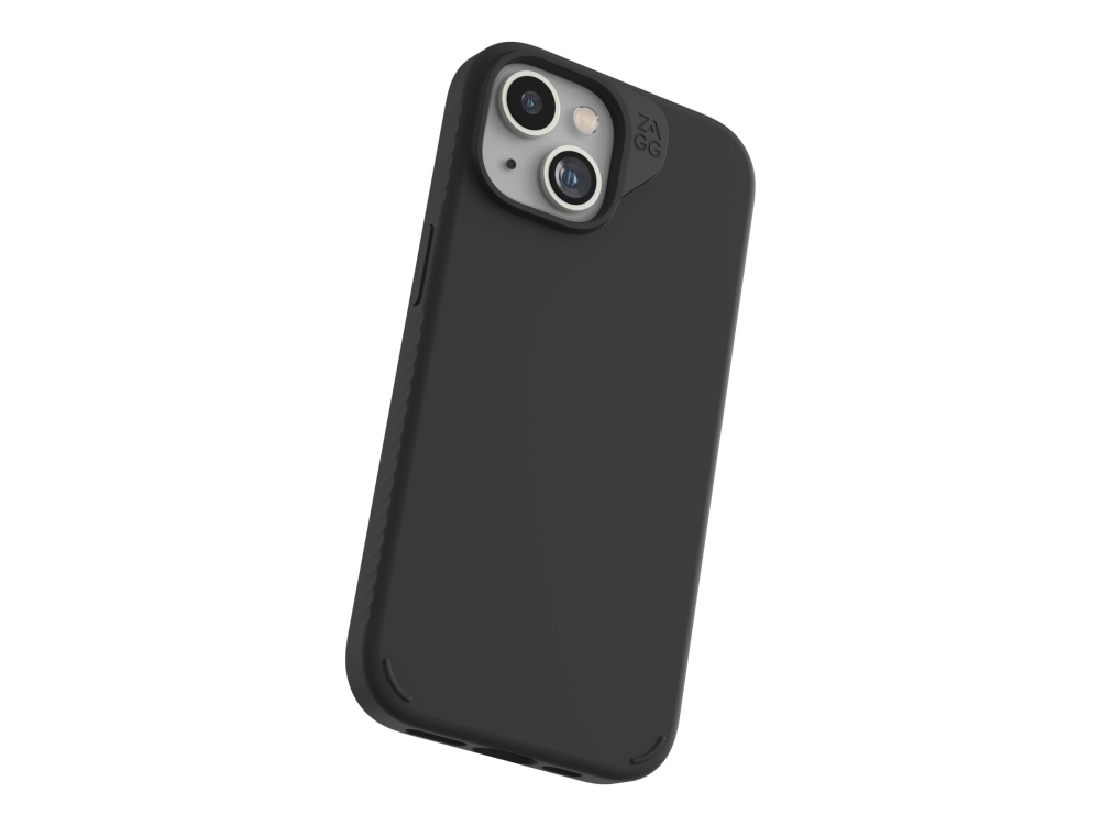 Zagg Manhattan Snap Bagsidecover Til Mobiltelefon Magsafe-kompatibilitet Silicone Sort For Apple Iphone 13  14  15