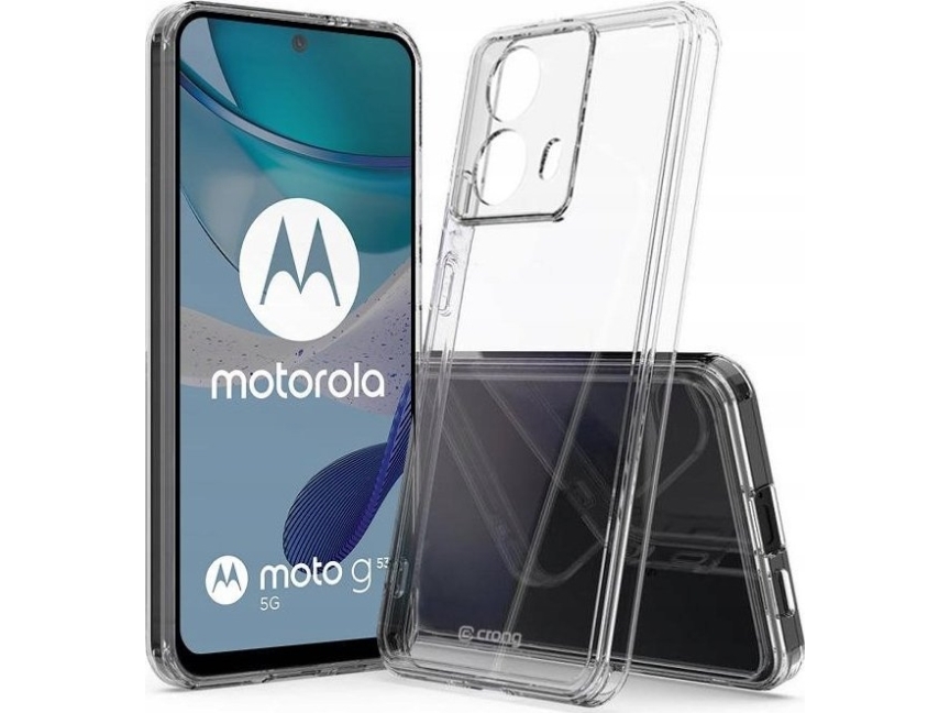 Crong Crong Crystal Shield Cover Motorola Moto G53-etui  Gennemsigtig