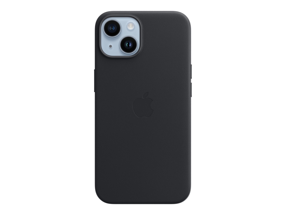 Apple Bagsidecover Til Mobiltelefon Magsafe-kompatibilitet Læder Midnat For Iphone 14