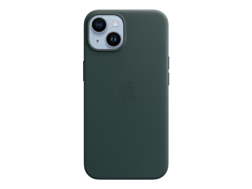 Apple Bagsidecover Til Mobiltelefon Magsafe-kompatibilitet Læder Skovgrøn For Iphone 14