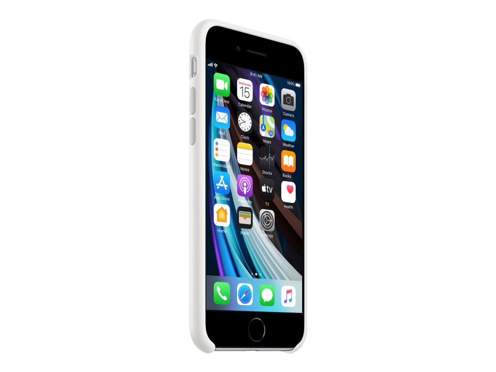 Apple Bagsidecover Til Mobiltelefon Silicone Hvid For Iphone             Generation