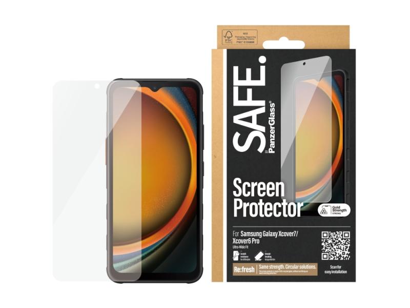 Safe    Panzerglass Skærmbeskytter For Mobiltelefon Ultrabred Pasform Glas For Samsung Galaxy Xcover   Pro  Xcover7