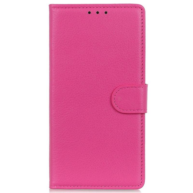 Motorola Moto G62 Læder Flip Cover    Pung     Lommer Lyserød