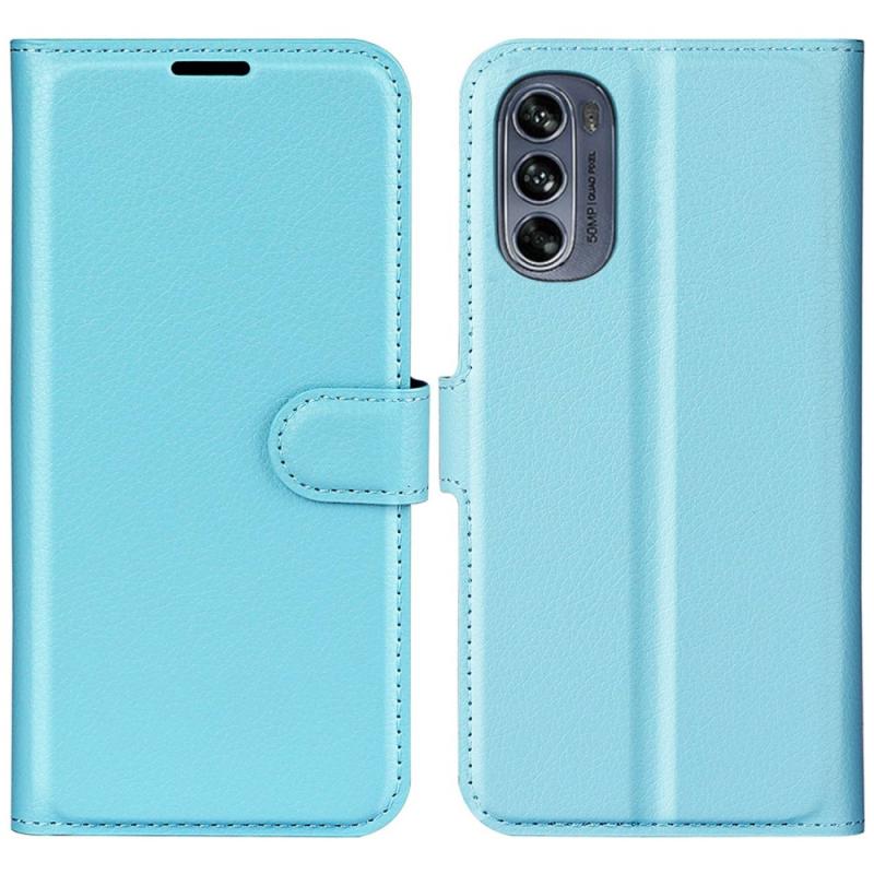Motorola Moto G62 5g Læder Cover   Pung Blå