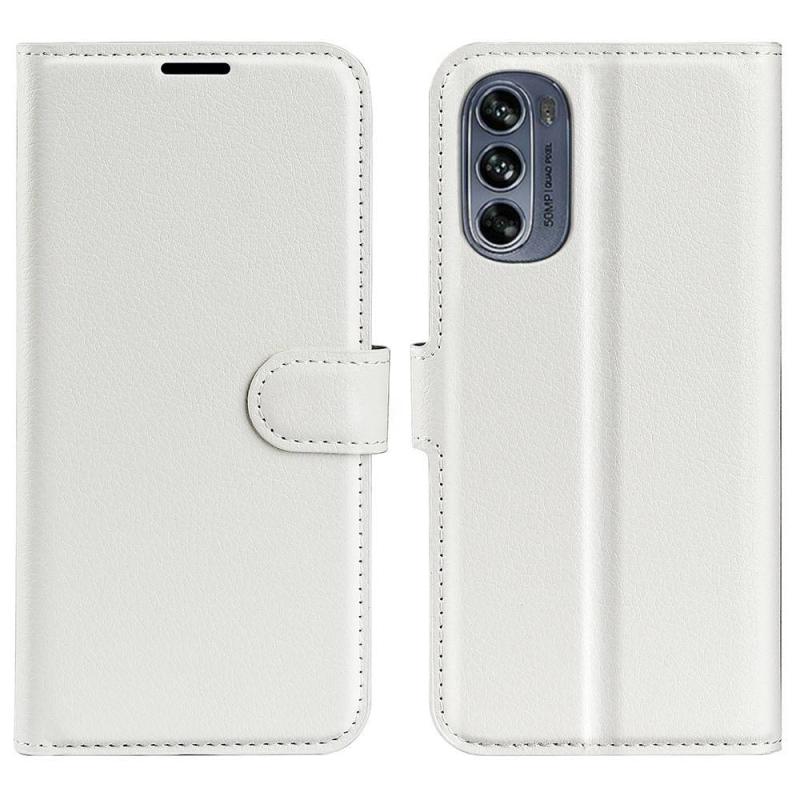 Motorola Moto G62 5g Læder Cover   Pung Hvid