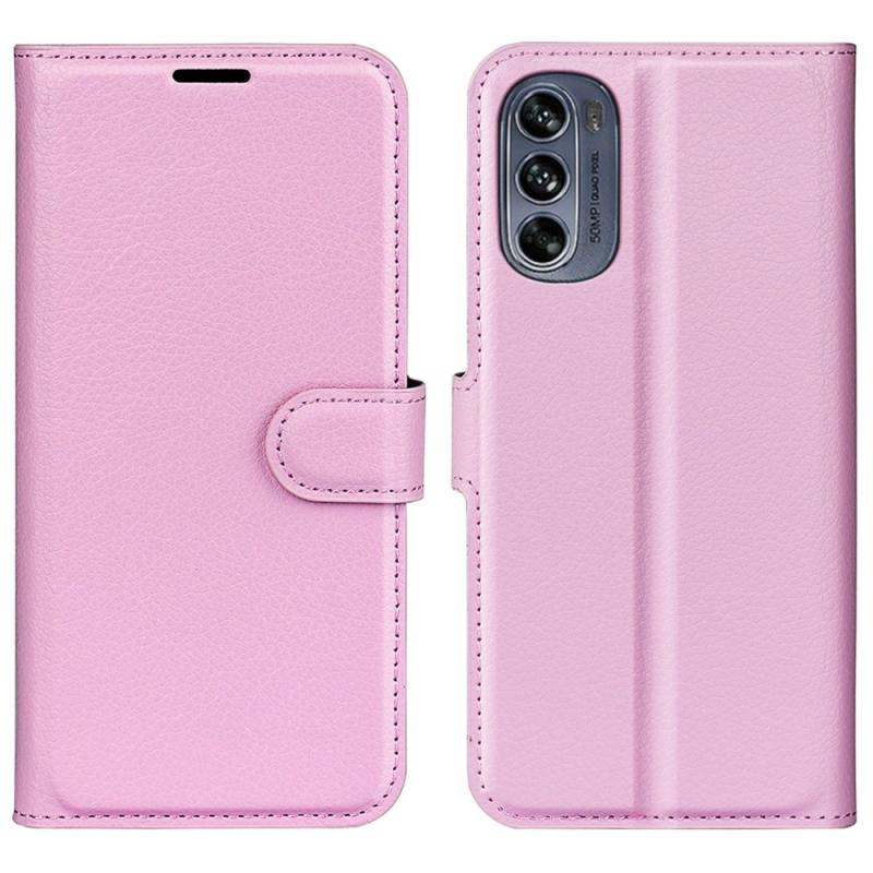 Motorola Moto G62 5g Læder Cover   Pung Pink