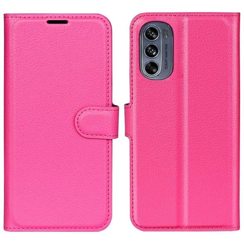 Motorola Moto G62 5g Læder Cover   Pung Rosa