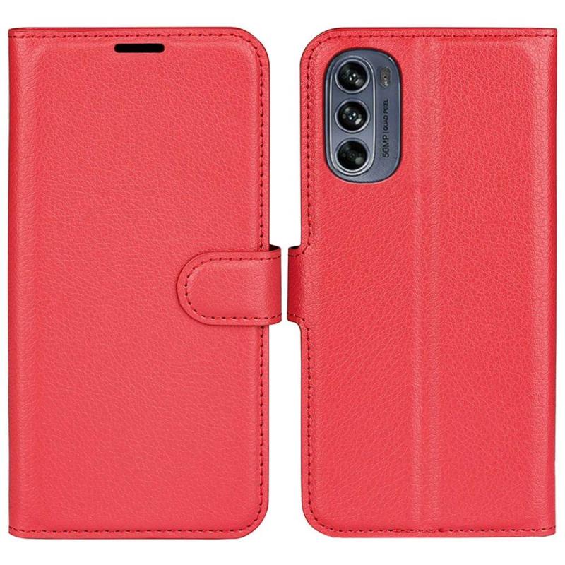 Motorola Moto G62 5g Læder Cover   Pung Rød