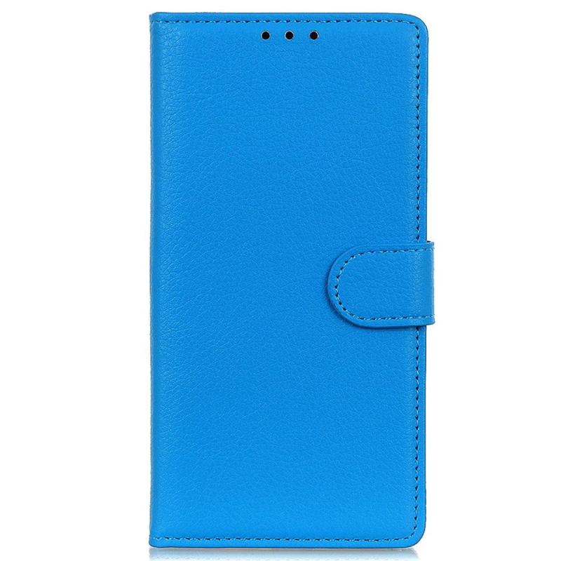 Samsung Galaxy M13 Litchi Læder Flip Cover    Pung Blå
