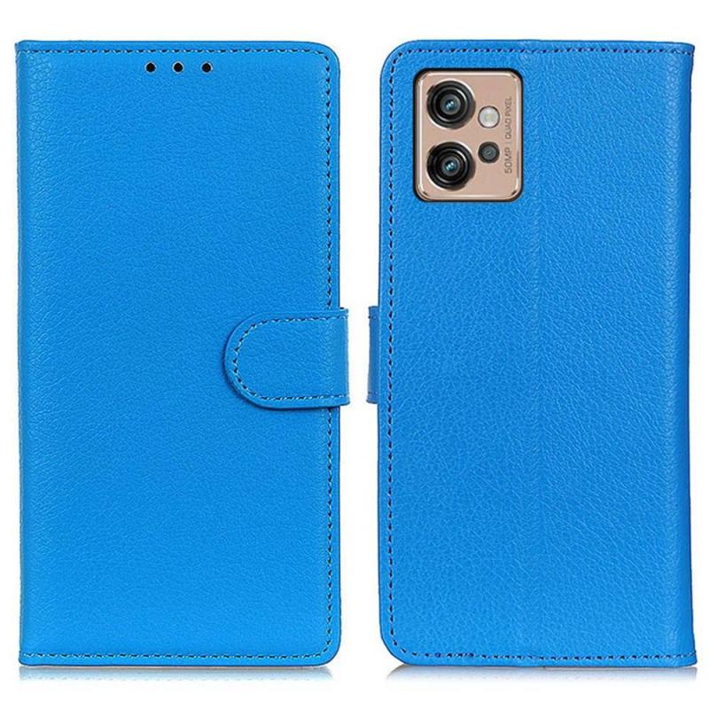 Motorola Moto G32 4g Læder Cover   Pung Blå