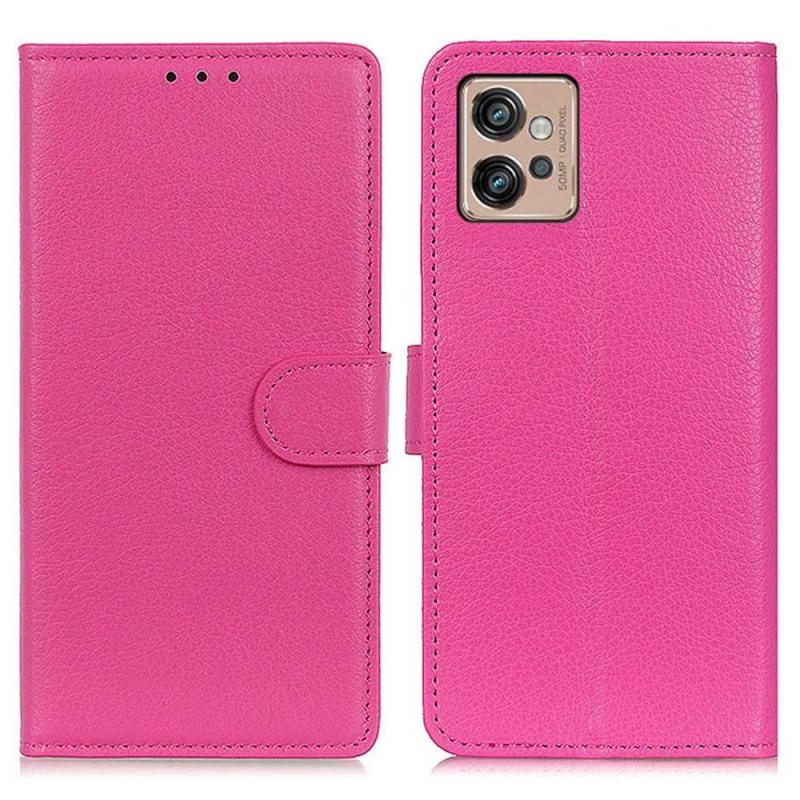 Motorola Moto G32 4g Læder Cover   Pung Rosa