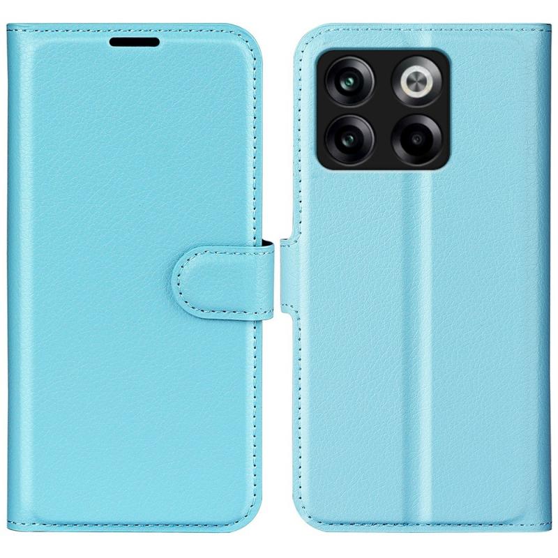 Oneplus 10t 5g Læder Cover   Pung Blå