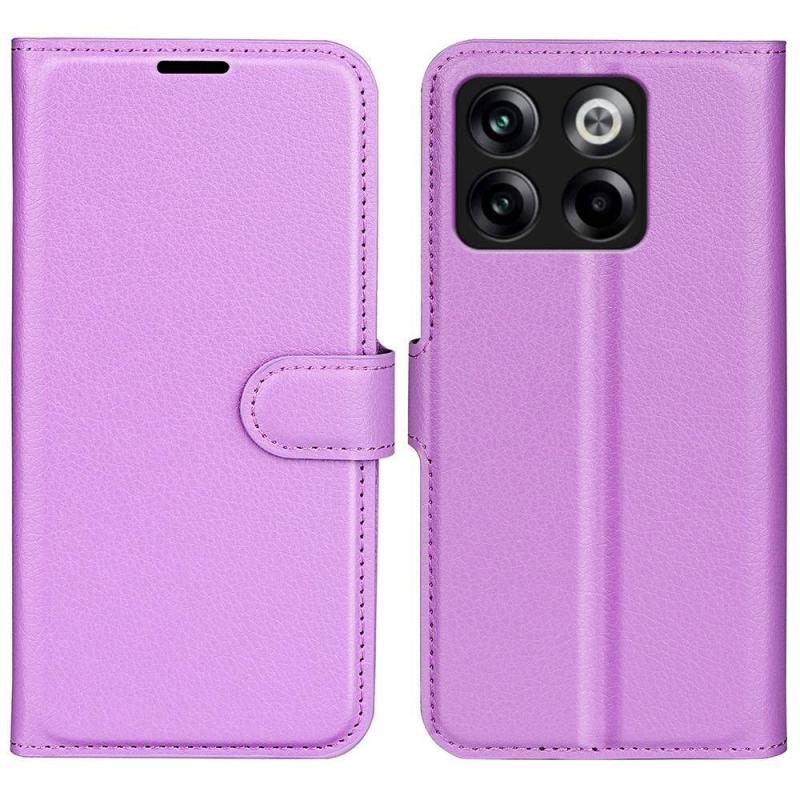 Oneplus 10t 5g Læder Cover   Pung Lilla