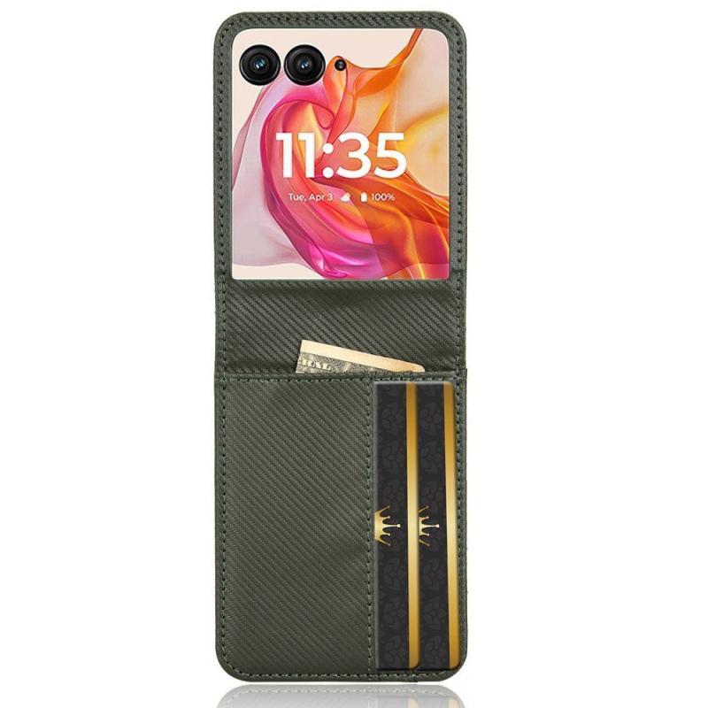 Eiderwood Motorola Razr 50 Ultra 5g Kunstlæder Cover    Kortholder Grøn