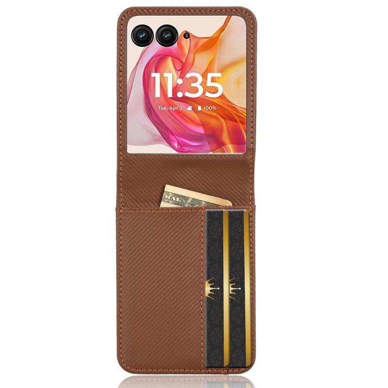 Eiderwood Motorola Razr 50 Ultra 5g Kunstlæder Cover    Kortholder Brun