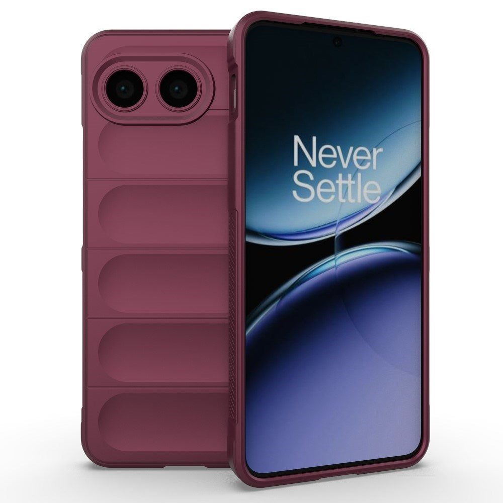 Eiderwood Oneplus Nord    5g  Fleksibelt Plastik Bagside Cover Mørkerød