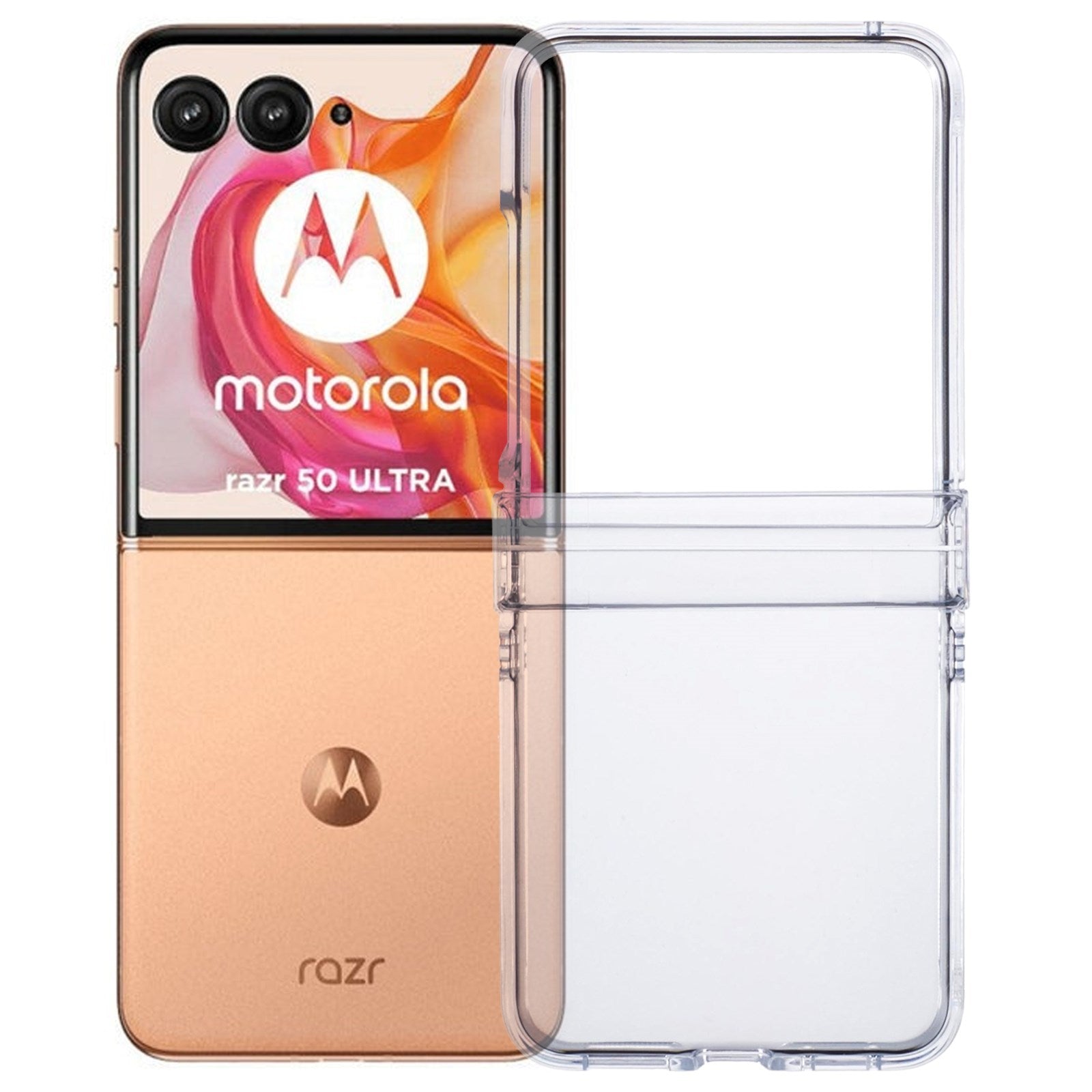 Eiderwood Motorola Razr 50 Ultra 5g Crystal Clear Shockproof Fleksibel Plastik Cover Gennemsigtig