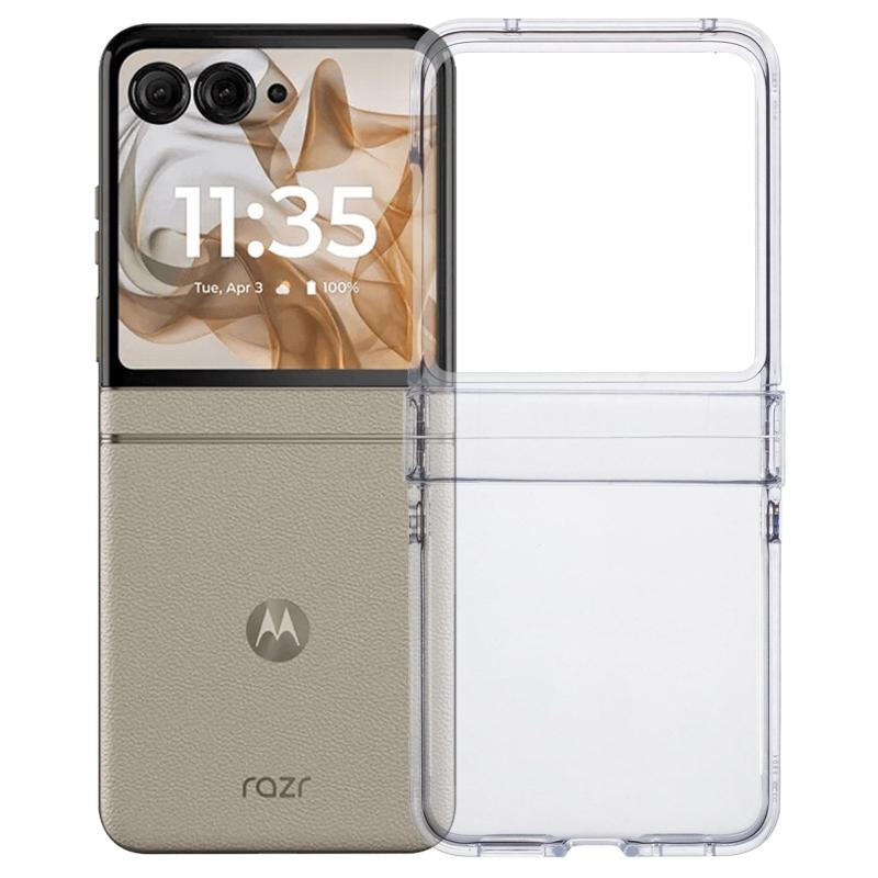 Eiderwood Motorola Razr 50 5g Crystal Clear Shockproof Fleksibel Plastik Cover Gennemsigtig