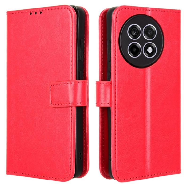 Eiderwood Flipcover Til Oneplus 13r 5g   Læderlook   Maksimal Beskyttelse Rød