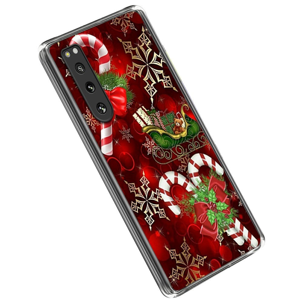 Sony Xperia     Tpu Plast Julecover Julestokke