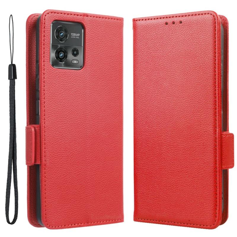 Motorola Moto G72 4g Læder Cover   Pung Rød