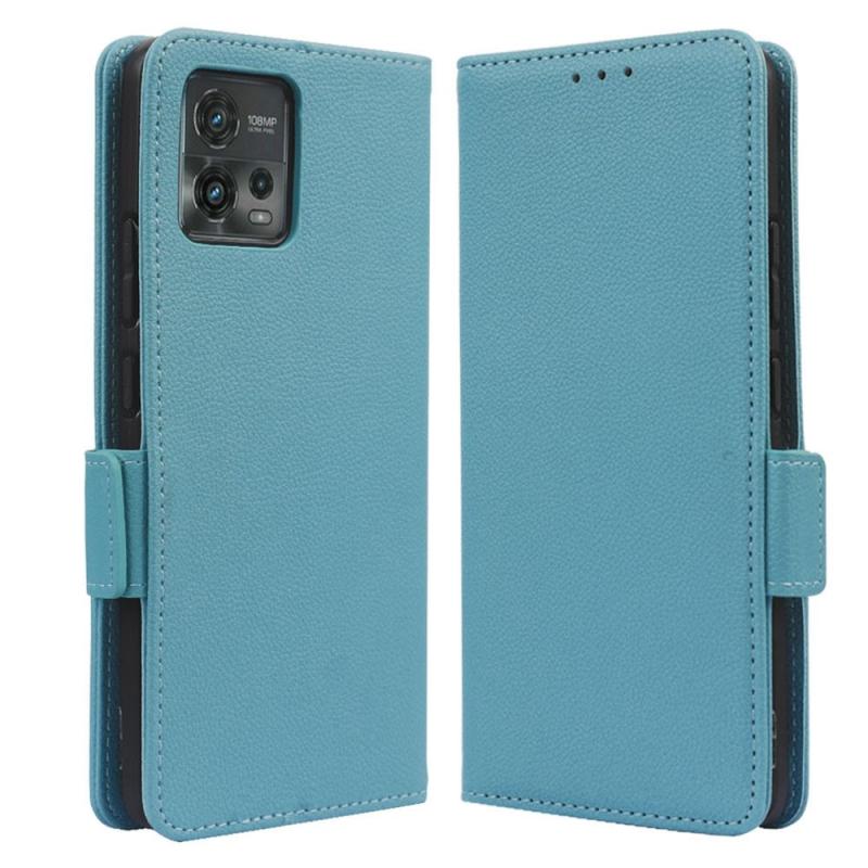 Motorola Moto G72 4g Læder Cover   Pung Lyseblå