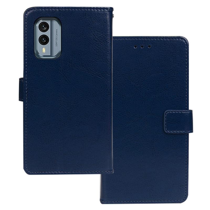 Nokia X30 5g Idewei Læder Cover   Pung Blå