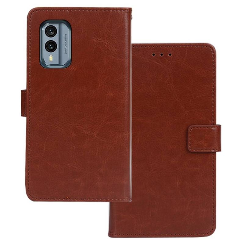 Nokia X30 5g Idewei Læder Cover   Pung Brun
