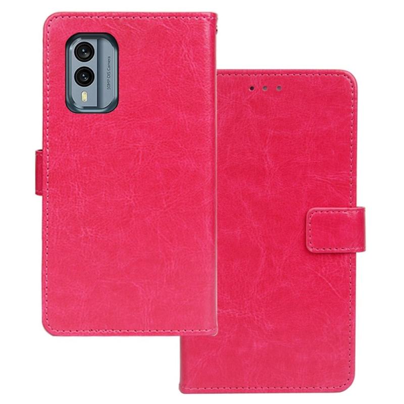 Nokia X30 Læder Flip Cover    Pung Lyserød