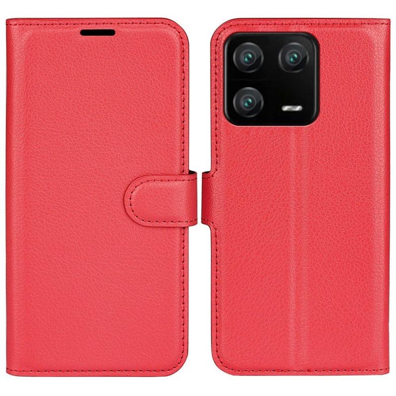 Xiaomi 13 Pro 5g Læder Cover   Pung Rød