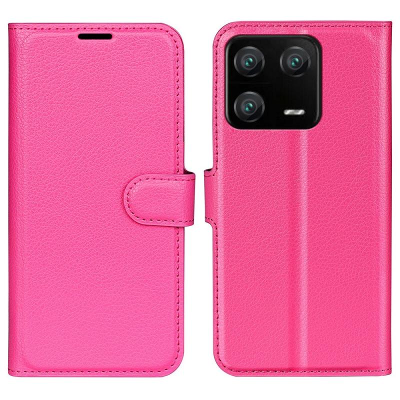 Xiaomi 13 Pro 5g Læder Cover   Pung Rosa
