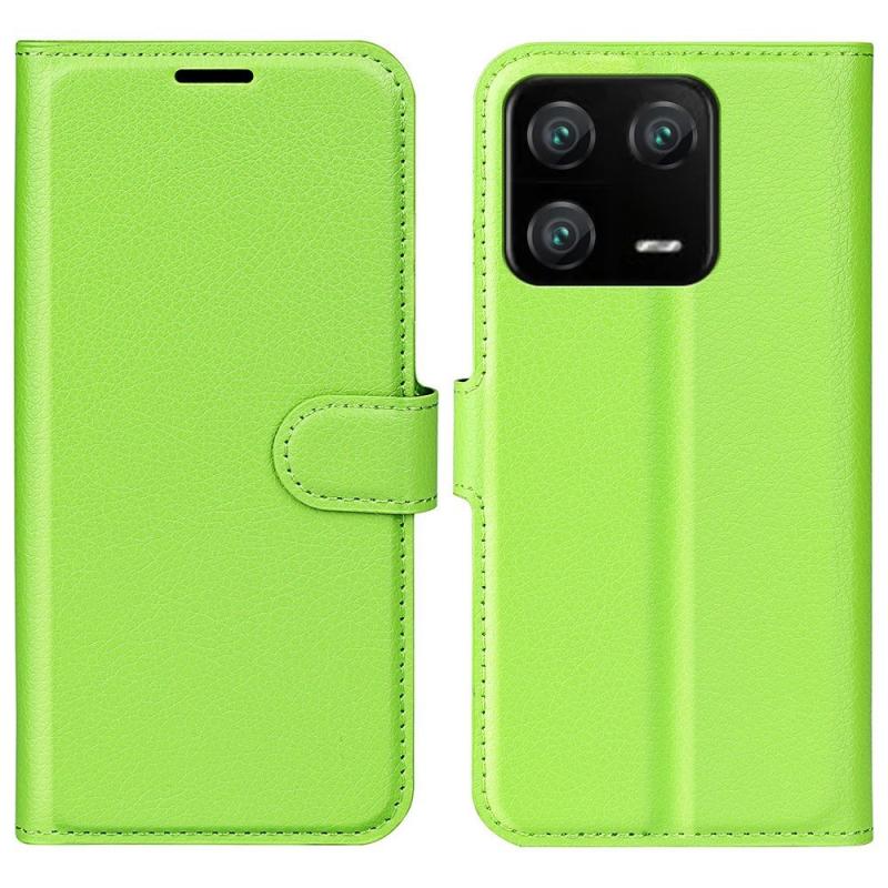 Xiaomi 13 Pro 5g Læder Cover   Pung Grøn