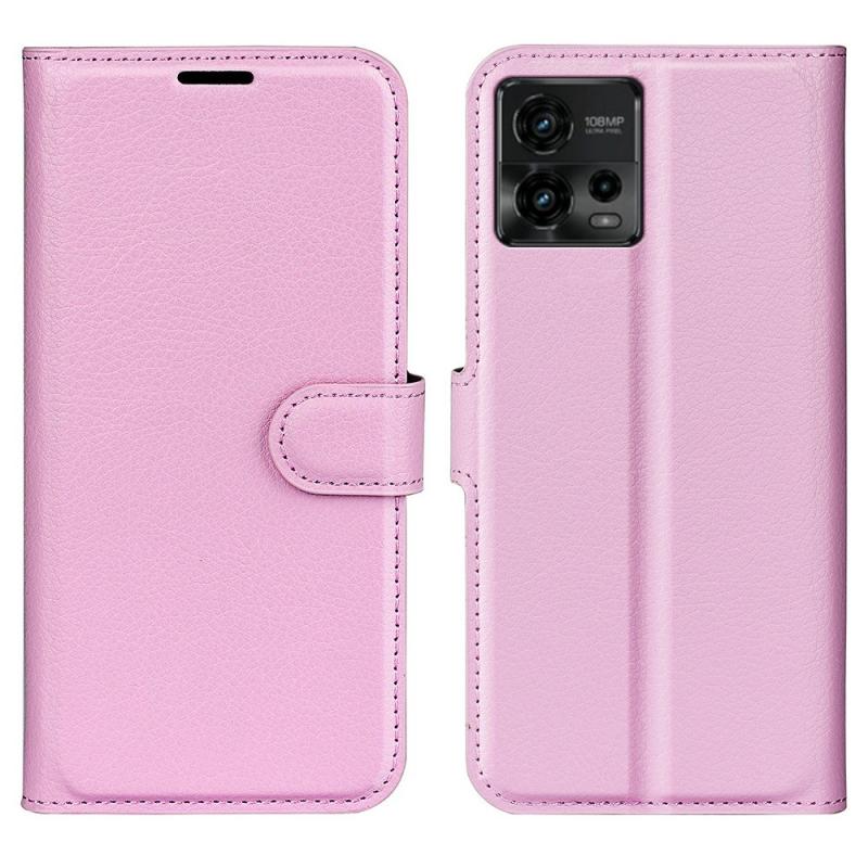 Motorola Moto G72 4g Læder Cover   Pung Pink