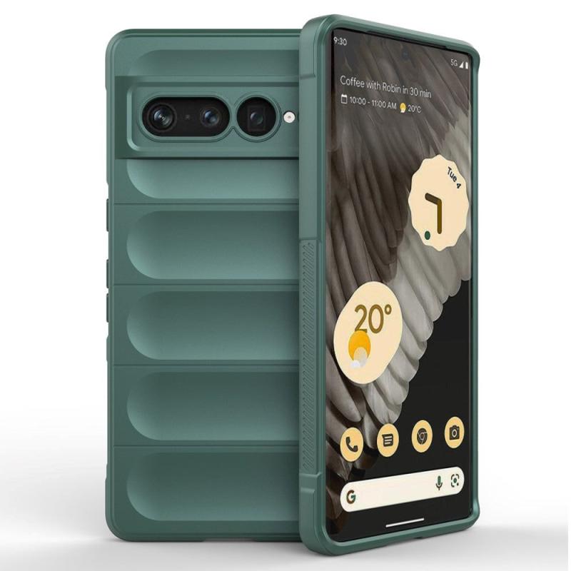 Google Pixel   Pro Fleksibelt Plastik Bagside Cover Grøn