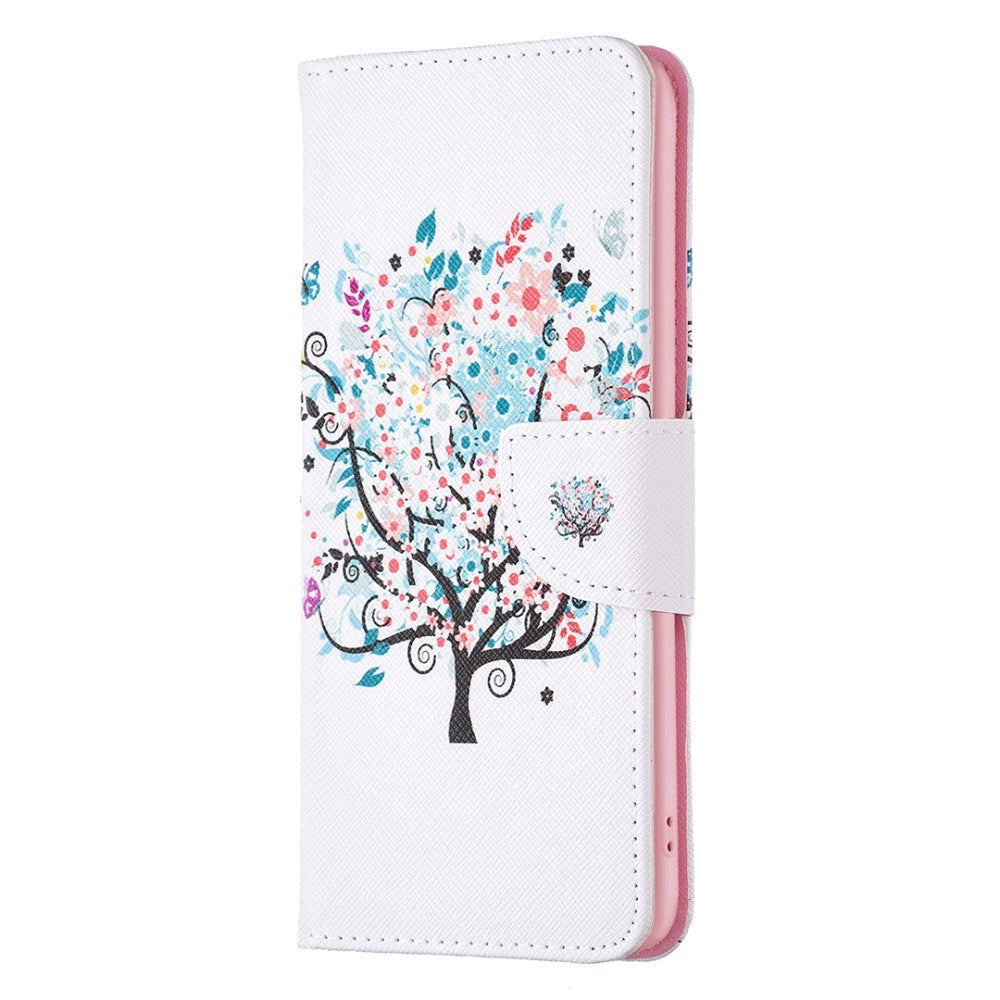 Nokia X30 Læder Flip Cover    Pung   Print Træ