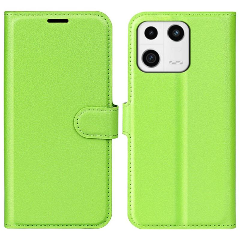 Xiaomi 13 5g Læder Cover   Pung Grøn